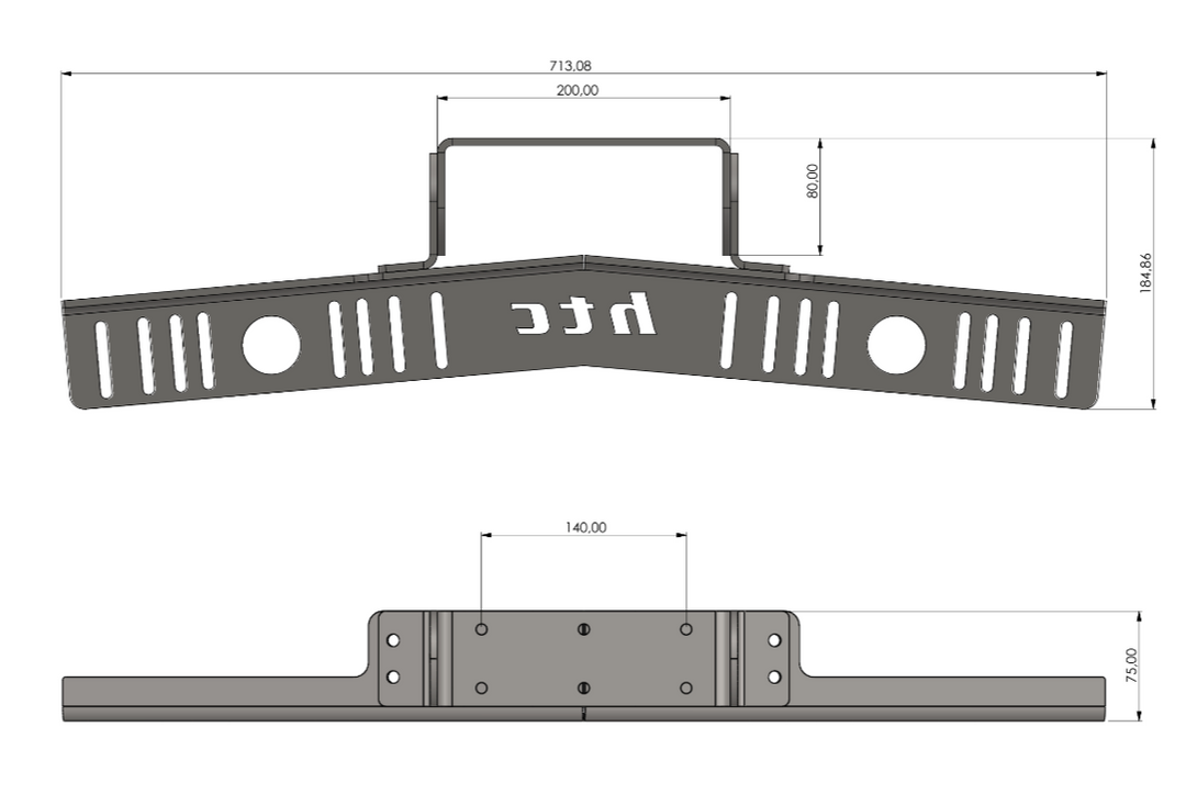 HTC depth sounder mount helm station double