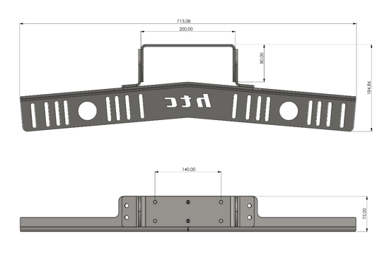 HTC depth sounder mount helm station double