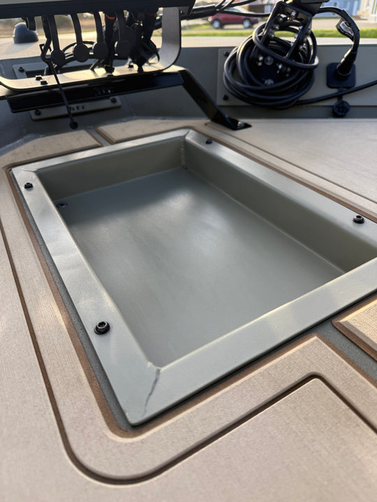 HTC Mulde für Trollingmotor-Fußpedale – nachträglicher Einbau ins Castingdeck