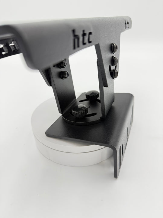 HTC Echolothalterung Rail Frontansicht mit Gelenkarm