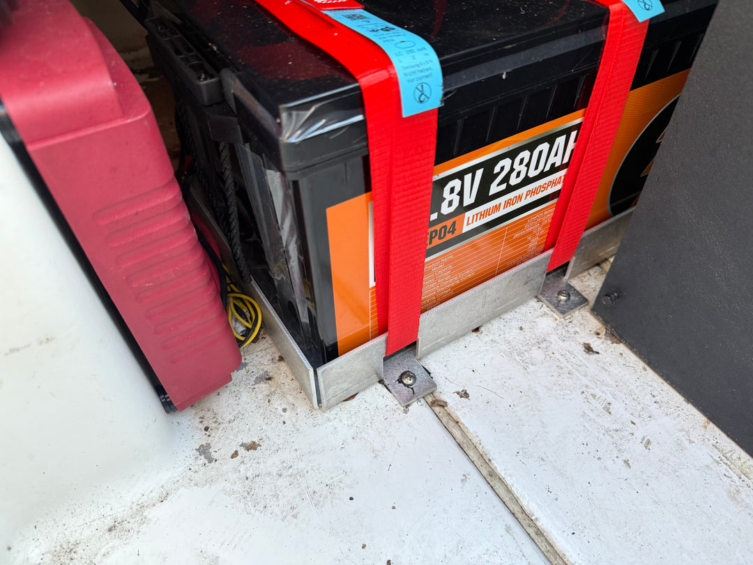 Gekantete Edelstahlkonstruktion des HTC Batterieschutzes