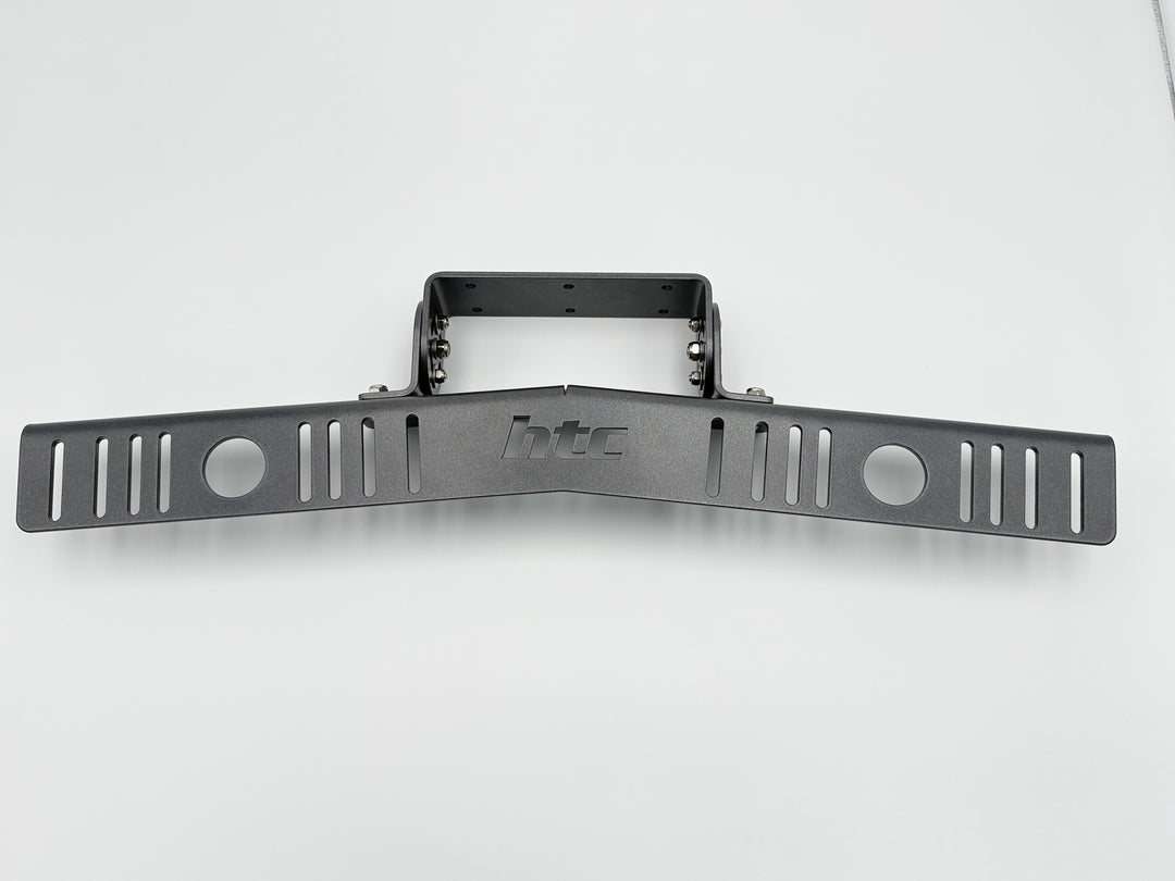 HTC Echolothalterung Steuerstand Double aus Aluminium zur Montage von zwei Echoloten, RAL 9005 schwarz struktur