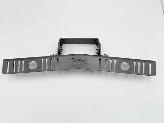 HTC Echolothalterung Steuerstand Double aus Aluminium zur Montage von zwei Echoloten, RAL 9005 schwarz struktur