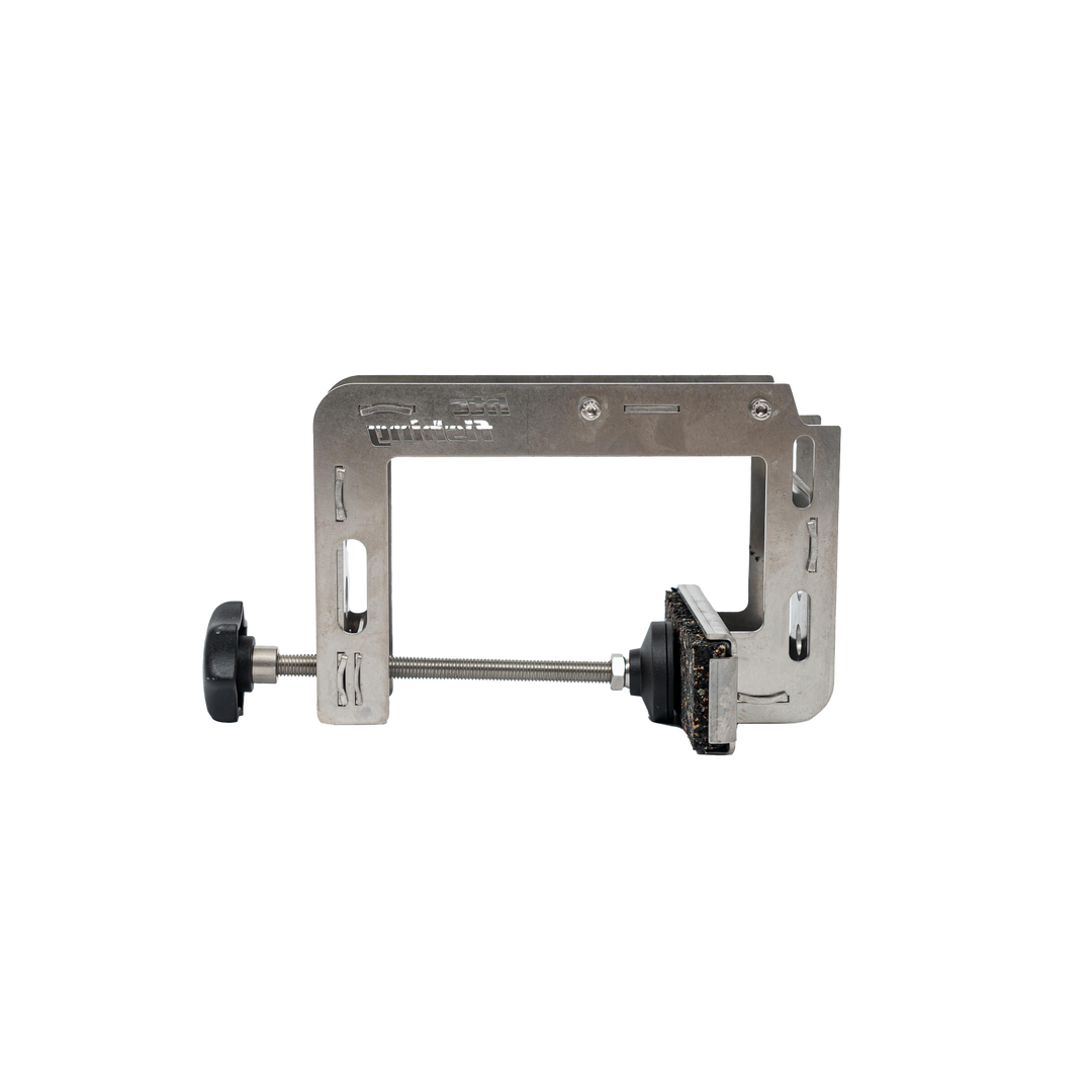 HTC Klemmhalter Heavy zur Montage der Geberstange Heavy an Spiegel oder Reling aus V4A Edelstahl 1.4404