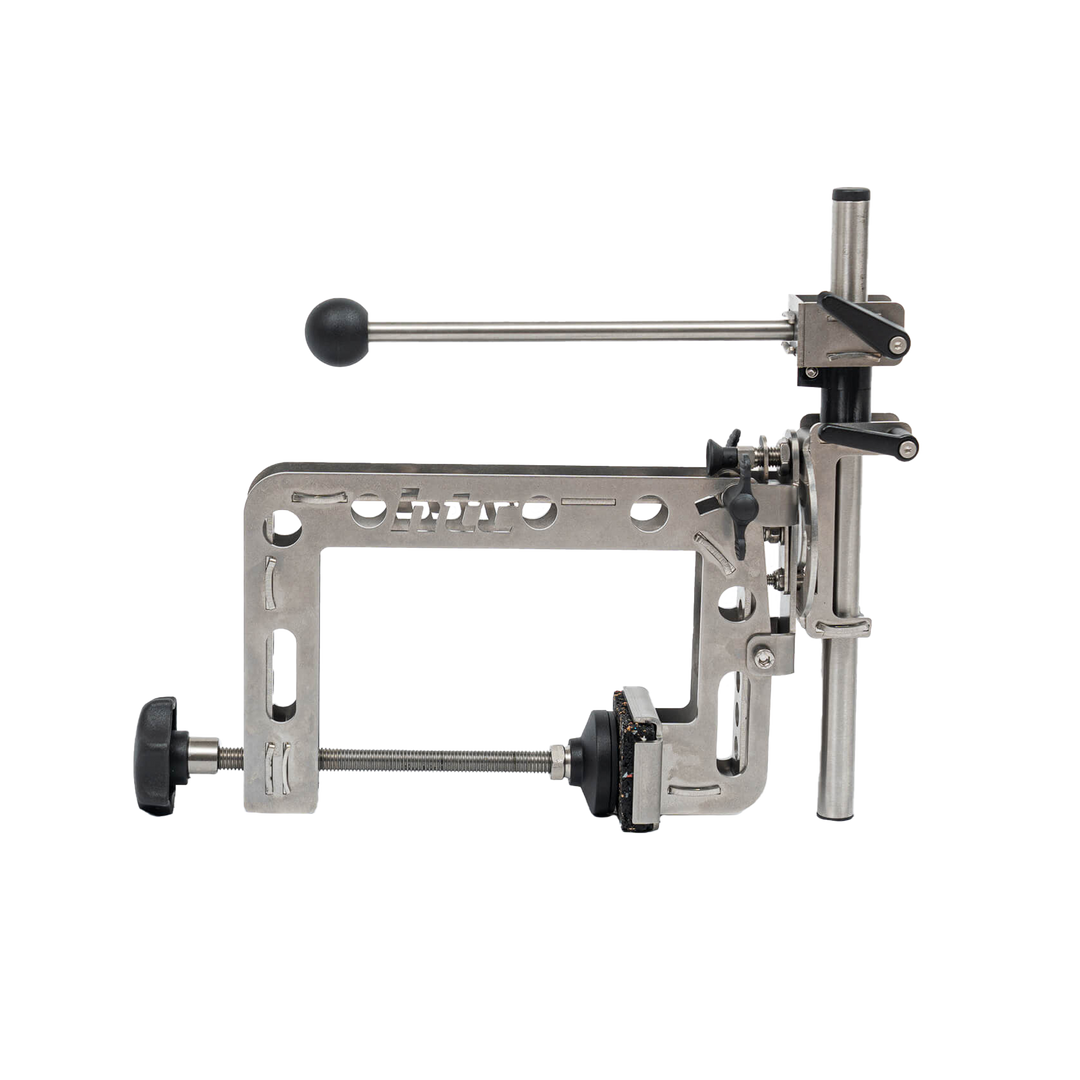 HTC Klemmhalter Light zur Montage der Geberstange Light an Spiegel oder Reling aus V4A Edelstahl 1.4404